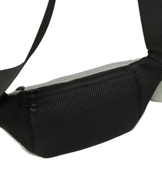 AMERICAN HOLIC 【2点SET】ポーチ付ダブルメッシュウエストポーチ Gray