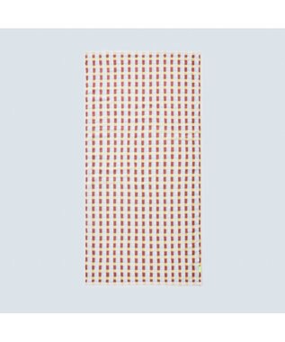 COQ 【SUPER ZERO】PLAID GEO チェックバスタオル レッド