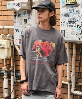 WEGO 【ユニセックス着用ITEM/SMLサイズ展開】ヴィンテージライクグラフィックT（SS） 柄9