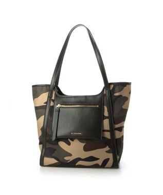 LA BAGAGERIE リサイクルレザー　フラップA4トート カモフラージュ
