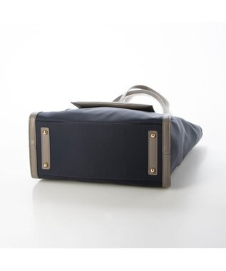 LA BAGAGERIE リサイクルレザー　フラップA4トート ネイビー