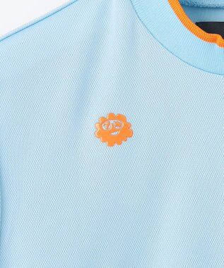 PW CIRCULUS 【UVカット / 吸水速乾】【WOMEN】グラフィティ モック T ゴルフウェア レディース スカイブルー系