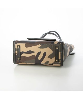 LA BAGAGERIE リサイクルレザー　フラップA4トート カモフラージュ