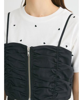 Green Parks ・ＥＬＥＮＣＡＲＥ　ＤＵＥ　シャーリングビスチェ Black