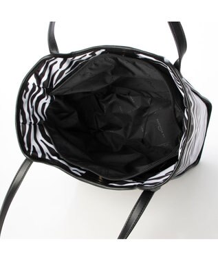 LA BAGAGERIE リサイクルレザー　フラップA4トート ゼブラ