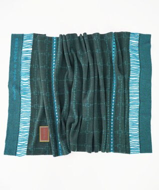 nitorito 【UNISEX】stamp チェック柄 3WAY ストール green