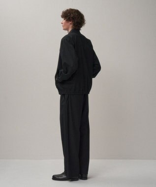 ATON LIGHT TC GABARDINE | ウォッシュドハリントンジャケット - UNISEX BLACK