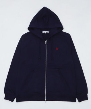WEGO 【WEB限定/ユニセックス着用ITEM/25年秋冬新作/SMLサイズ展開】別注U.S.POLO ASSN.　ZIPパーカー ネイビー
