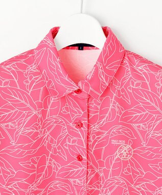 23区GOLF 【WOMEN】遮熱エイトムーブ リーフポロシャツ ピンク系5