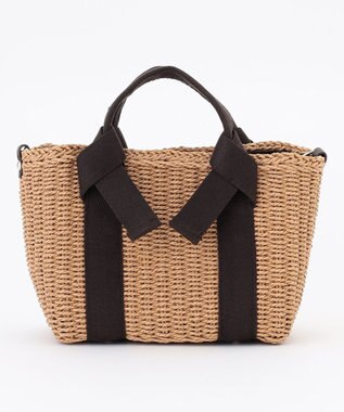 LA BAGAGERIE 【MONICA】リボンハンドル2WAYかごバッグ