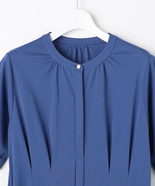 ANY SIS ジョーゼットジャージー ワンピース ブルー