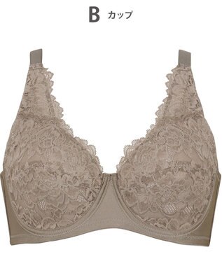 Wing ブラジャー ワイヤーが痛くなりにくい 綿混(カップ肌側・バック) フルカップブラ NB2704 ウイング／ワコール ブラウン