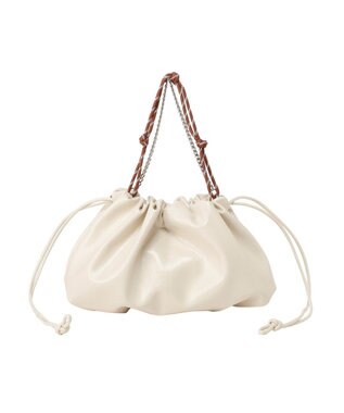 earth music&ecology マルチWAY巾着バッグ Ivory