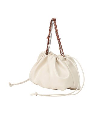 earth music&ecology マルチWAY巾着バッグ Ivory