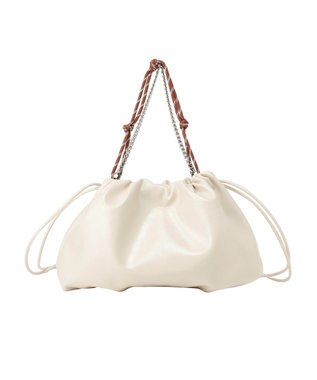 earth music&ecology マルチWAY巾着バッグ Ivory