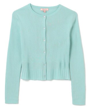 TOCCA AJISAI CREWNECK カーディガン ペールグリーン系