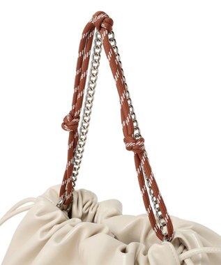 earth music&ecology マルチWAY巾着バッグ Ivory