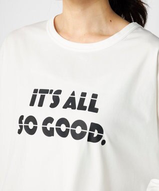 OP／FILA 【RUSTY】らくティブ｜プリント長袖Tシャツ ホワイト