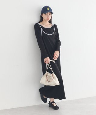 earth music&ecology マルチWAY巾着バッグ Ivory