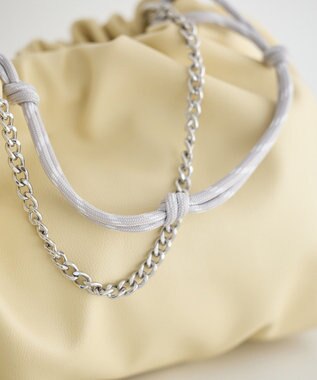 earth music&ecology マルチWAY巾着バッグ Yellow