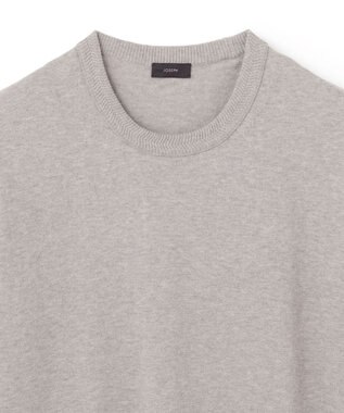 JOSEPH HOMME ファインクレスコクレープ　半袖ニット ライトグレー系