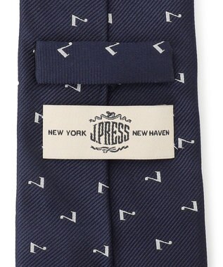 J.PRESS MEN 【JOKE TIE COLLECTION】七転び八起き ネクタイ ネイビー系7