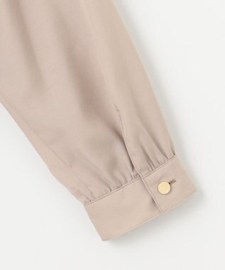 J.PRESS LADIES L 【洗える】テトロンレーヨンマンスローン ブラウス ベージュ系