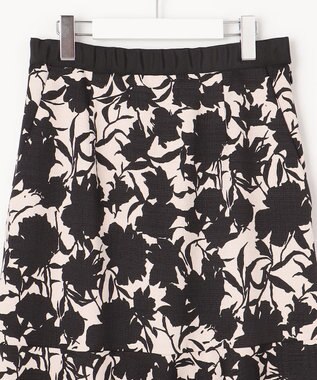 自由区 【Premium Collection】シャドウフラワープリント スカート ブラック系5