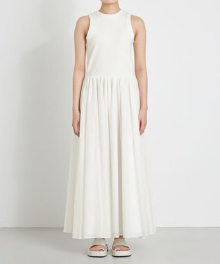 NAVE 【Nave　洗える】トランスペアレントボイル ドレス ホワイト系