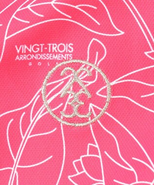 23区GOLF 【WOMEN】遮熱エイトムーブ リーフポロシャツ ピンク系5