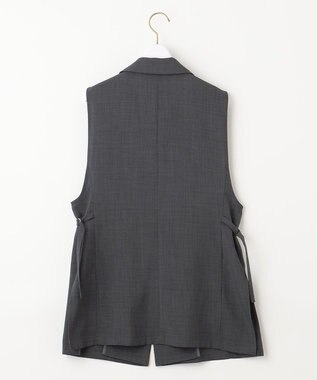 ANY SIS 【セットアップ可】ドライタッチクール ジレ チャコールグレー