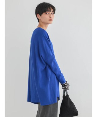 AMERICAN HOLIC バイパチポンチョライクＢＩＧニットチュニック Blue