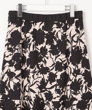 自由区 S 【Premium Collection】シャドウフラワープリント スカート ブラック系5