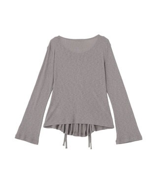 Green Parks シアーリブシャーリングプルオーバー Gray