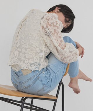 AMERICAN HOLIC 【EDWIN別注】ワイドデニム Light Indigo