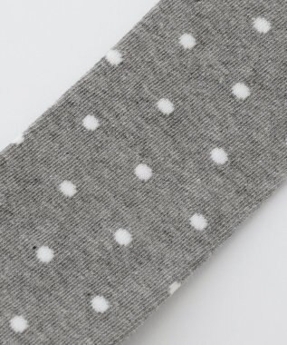 ANY KIDS ハイソックス（ドット&パール） グレー