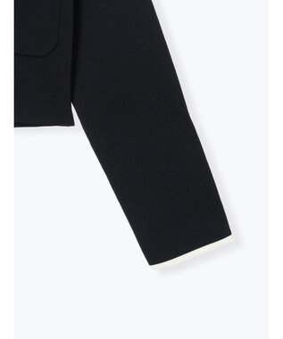 Te chichi ミラノリブ配色ラインカーディガン ネイビー