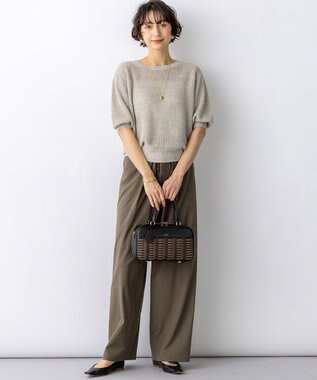 23区 【先行予約】バスケットメッシュ ボストンバッグ ブラック系