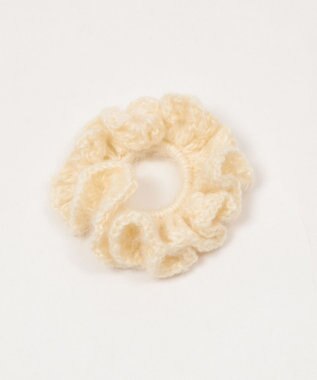 WEGO Lヘムフリルニットシュシュ ライトイエロー