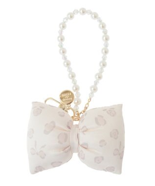 Maison de FLEUR リボンレオパードパールストラップ Light Beige