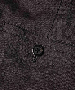 Paul Smith レーヨンリネン コクーンシルエット タックパンツ ダークブラウン