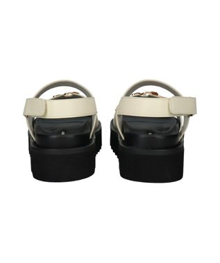 Bridget Birkin 【PARADIS COULEUR】メタルチェーン厚底フットベッドサンダル アイボリー