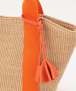 23区 雑材 ミニトート バッグ オレンジ系1