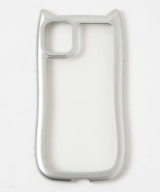 WEGO 猫耳フレームiphoneケース（シルバー） 柄1
