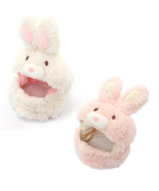 PET PARADISE 犬服 卯 犬 猫 帽子 ウサギ 【小型犬】 ピンク ホワイト ピンク（淡）