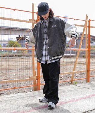 WEGO 【ユニセックス着用ITEM】デニムスタジャン ブラック