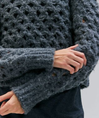 BEIGE， KOKOMO / ウールアルパカメッシュニット Md.Gray