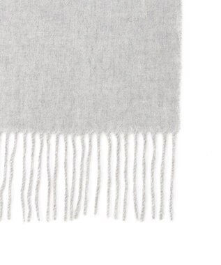 MOONBAT プラスムーンバット (+moonbat) カシミヤ100％無地ストール 洗える 190㎝×50㎝ グレー