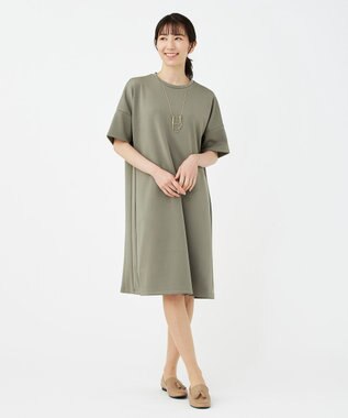 KASHIYAMA 【抗菌繊維】スタイリッシュジャージー オーバーサイズドレス