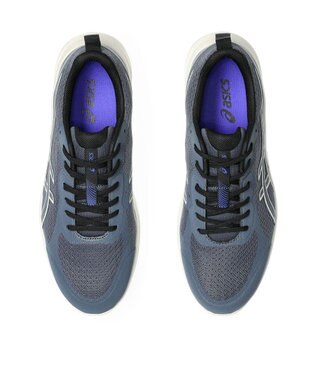 ASICS WALKING ゲルファンウォーカー メンズ 4E相当 ブルーグレー×オフホワイト